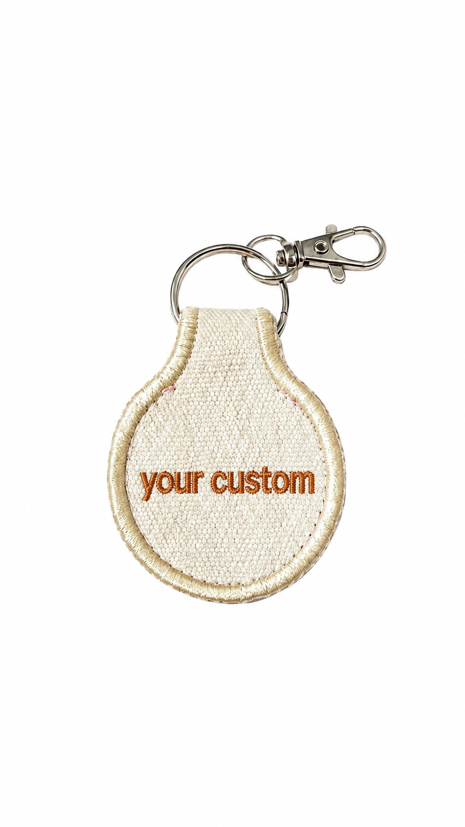 Custom Embroidered Keychain