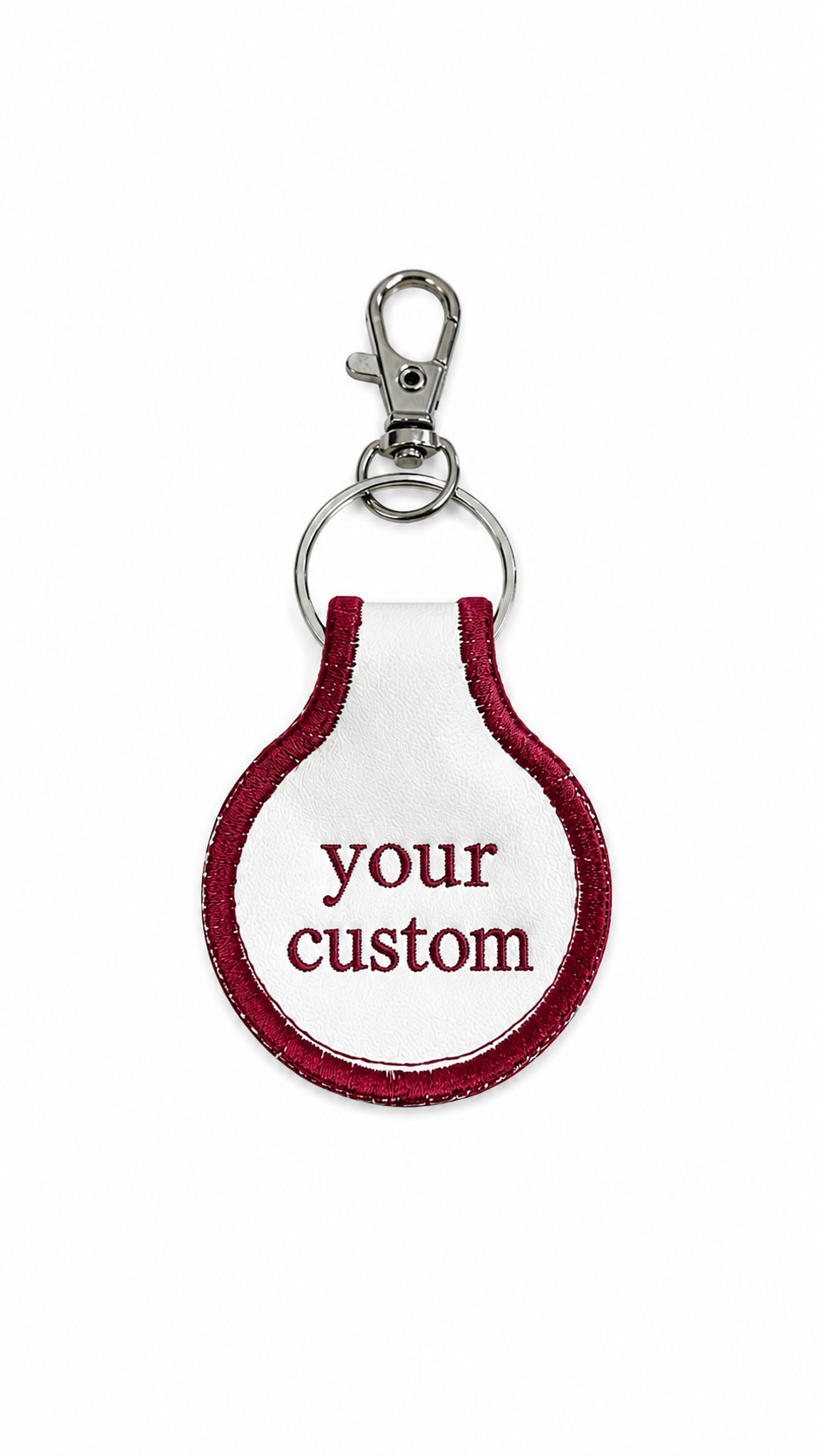 Custom Embroidered Keychain