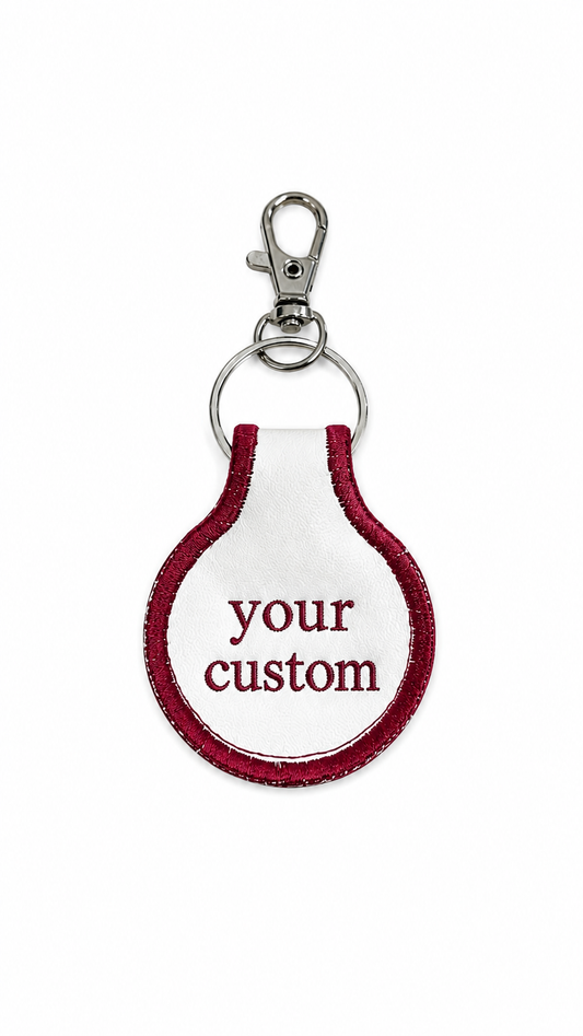 Custom Embroidered Keychain