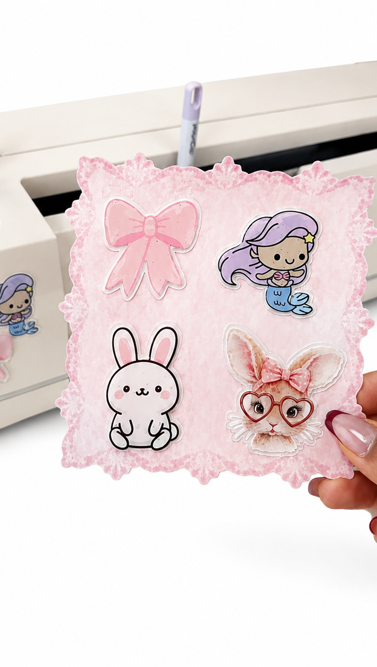 Pastel Dreams 3D sticker sheet